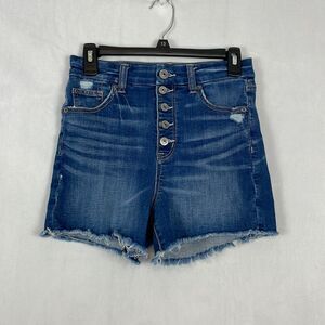 American Eagle Curvy High Rise Shortie Jean Shorts. Size 2.